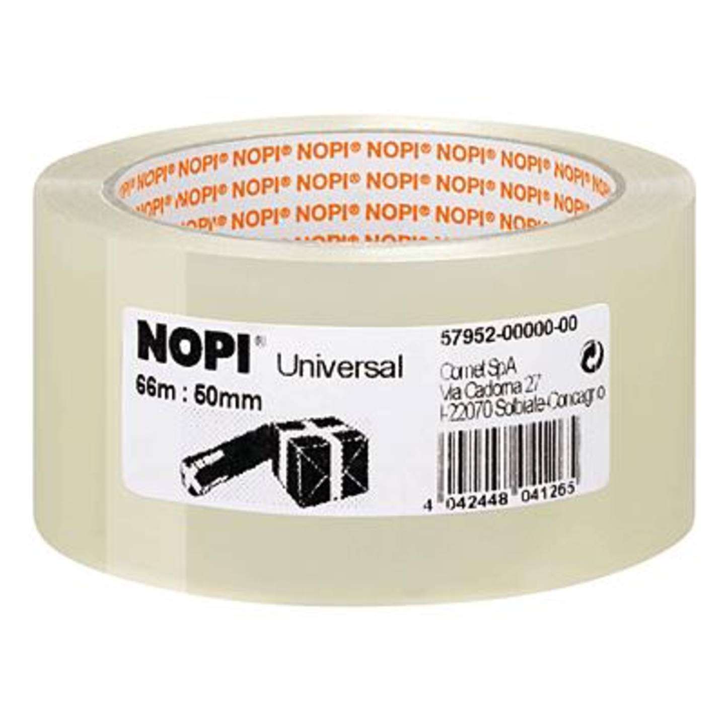 10 Rollen NOPI Packband 66 m × 50 mm – Braun oder Transparent
