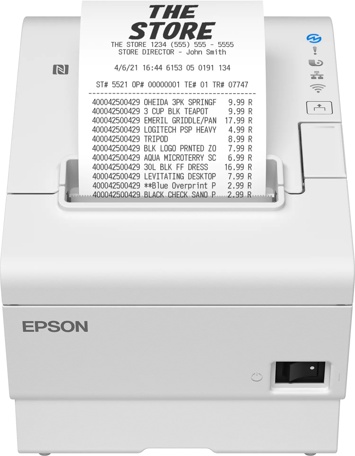Epson Thermopapier Bondrucker TM-T88VII, C31CJ57112, USB und LAN - NEU