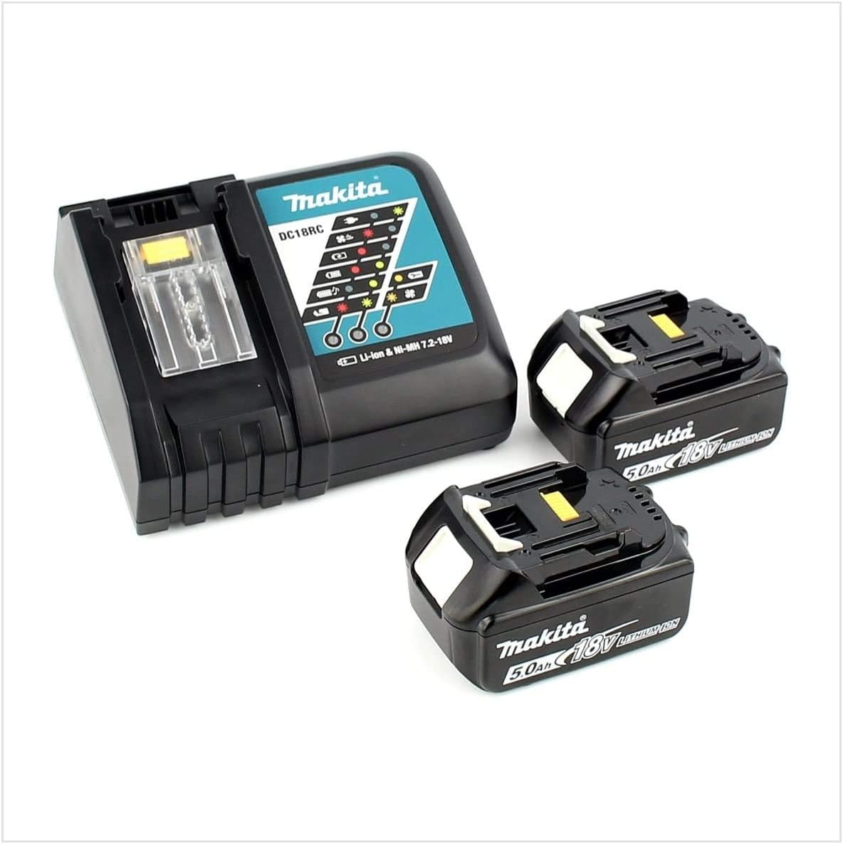 Makita Power Source Kit 18V mit 2x BL1850B Akkus und DC18RC Ladegerät